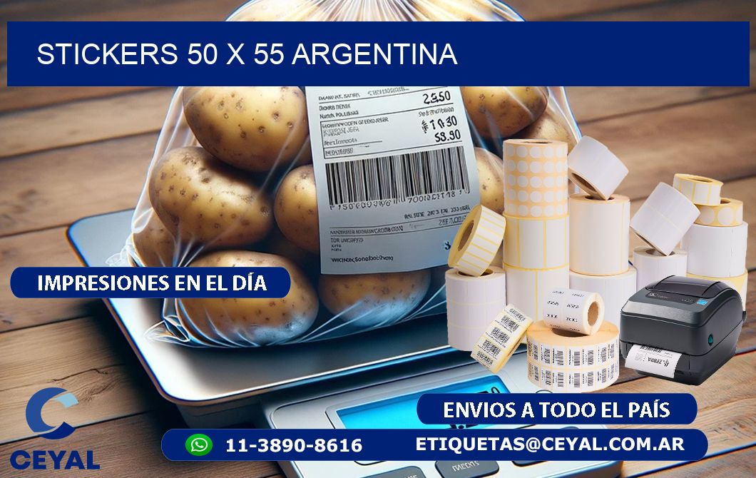 STICKERS 50 x 55 ARGENTINA