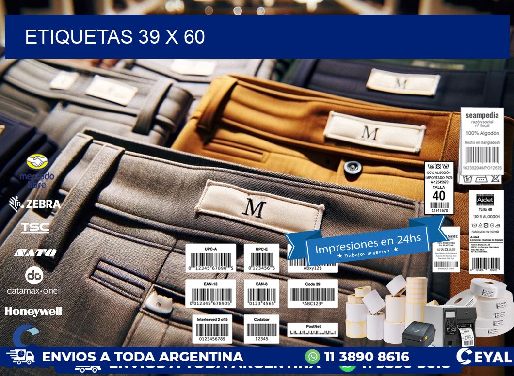 etiquetas 39 x 60
