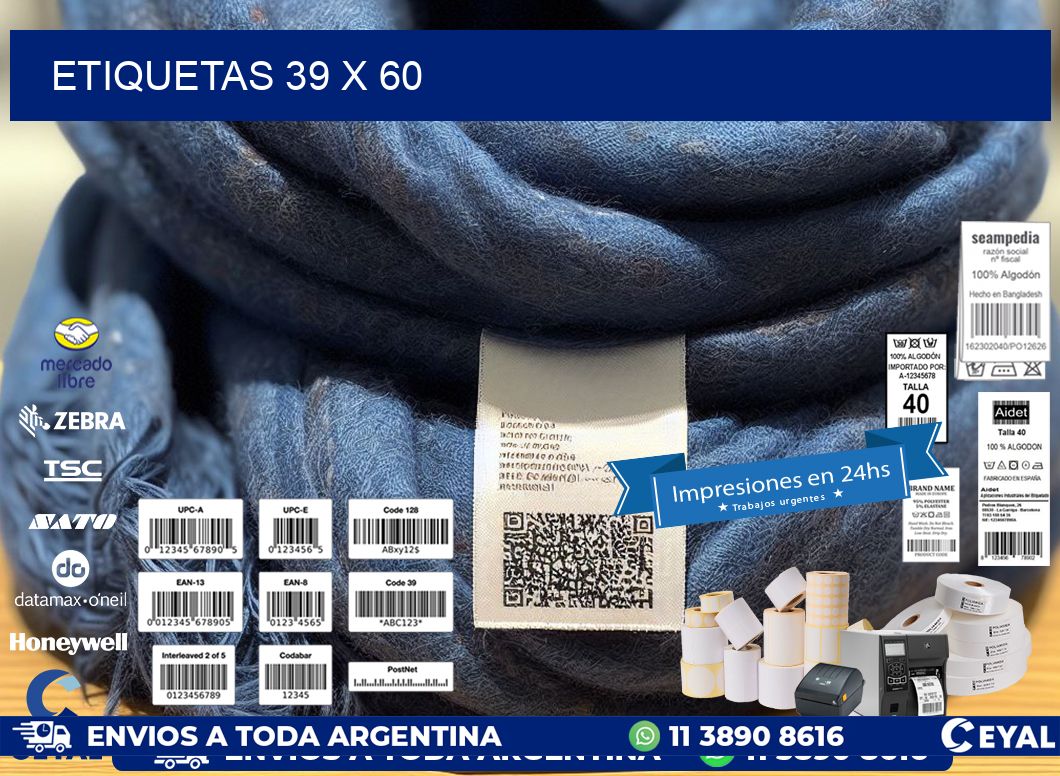 etiquetas 39 x 60