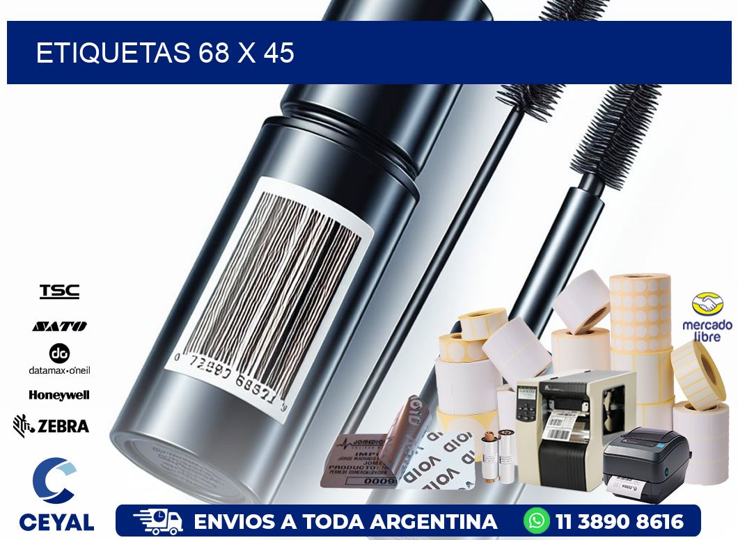 etiquetas 68 x 45