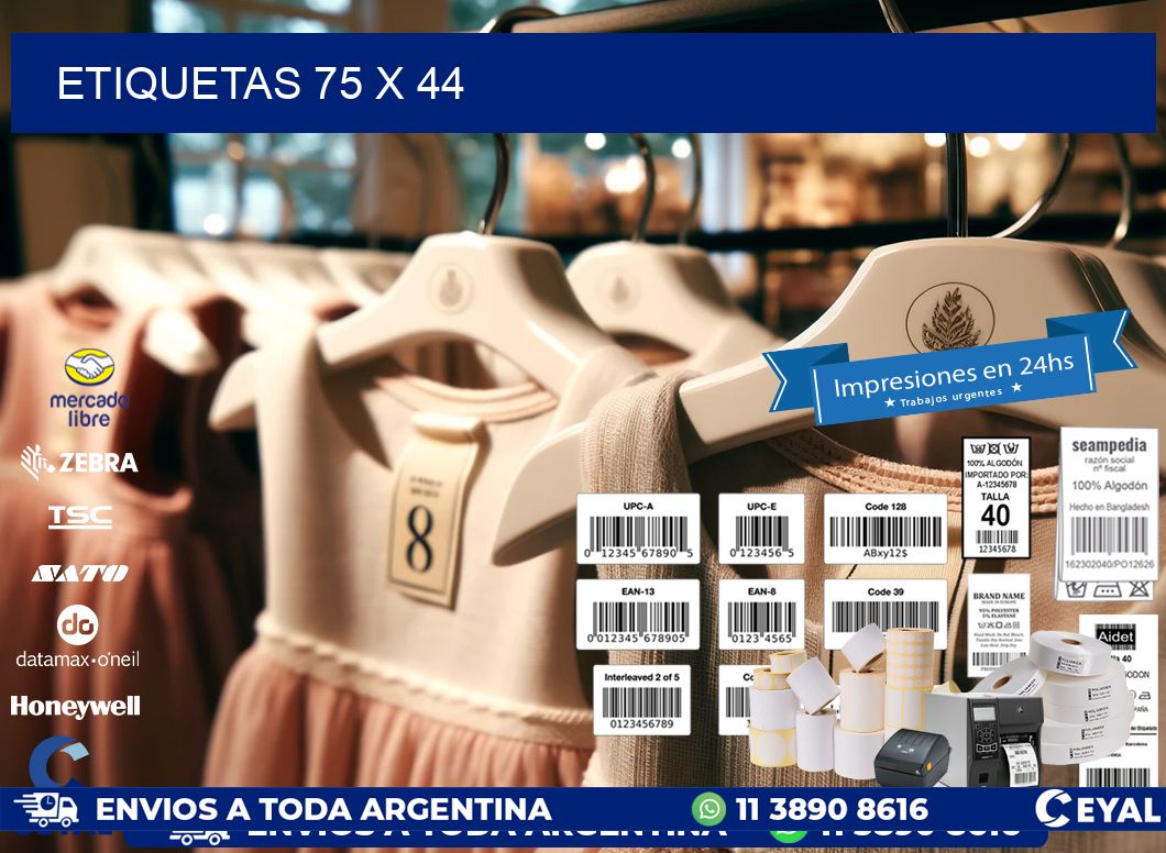etiquetas 75 x 44