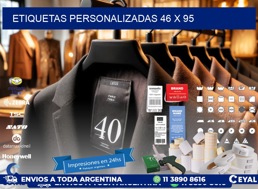 etiquetas personalizadas 46 x 95