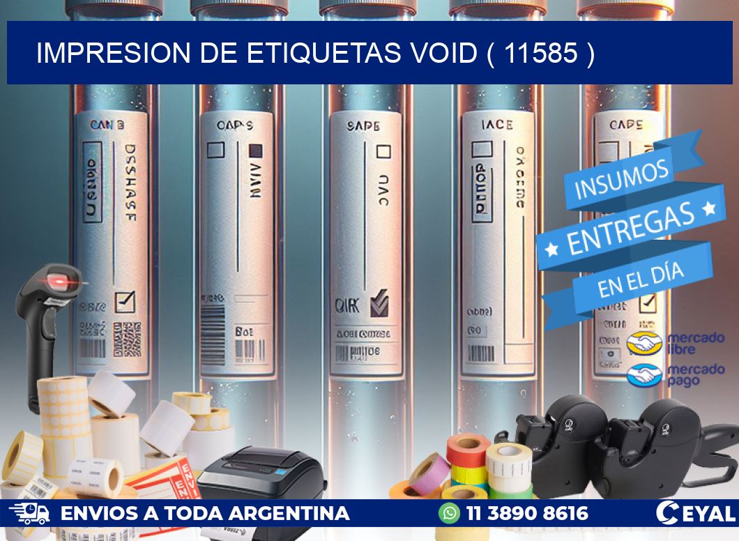 impresion de etiquetas VOID ( 11585 )