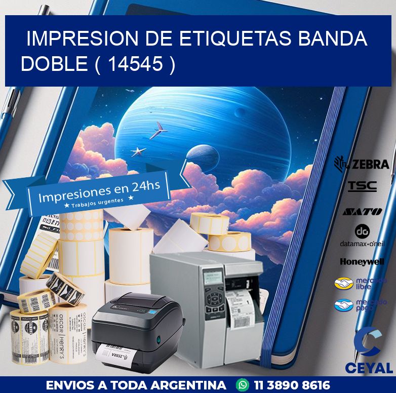 impresion de etiquetas banda doble ( 14545 )
