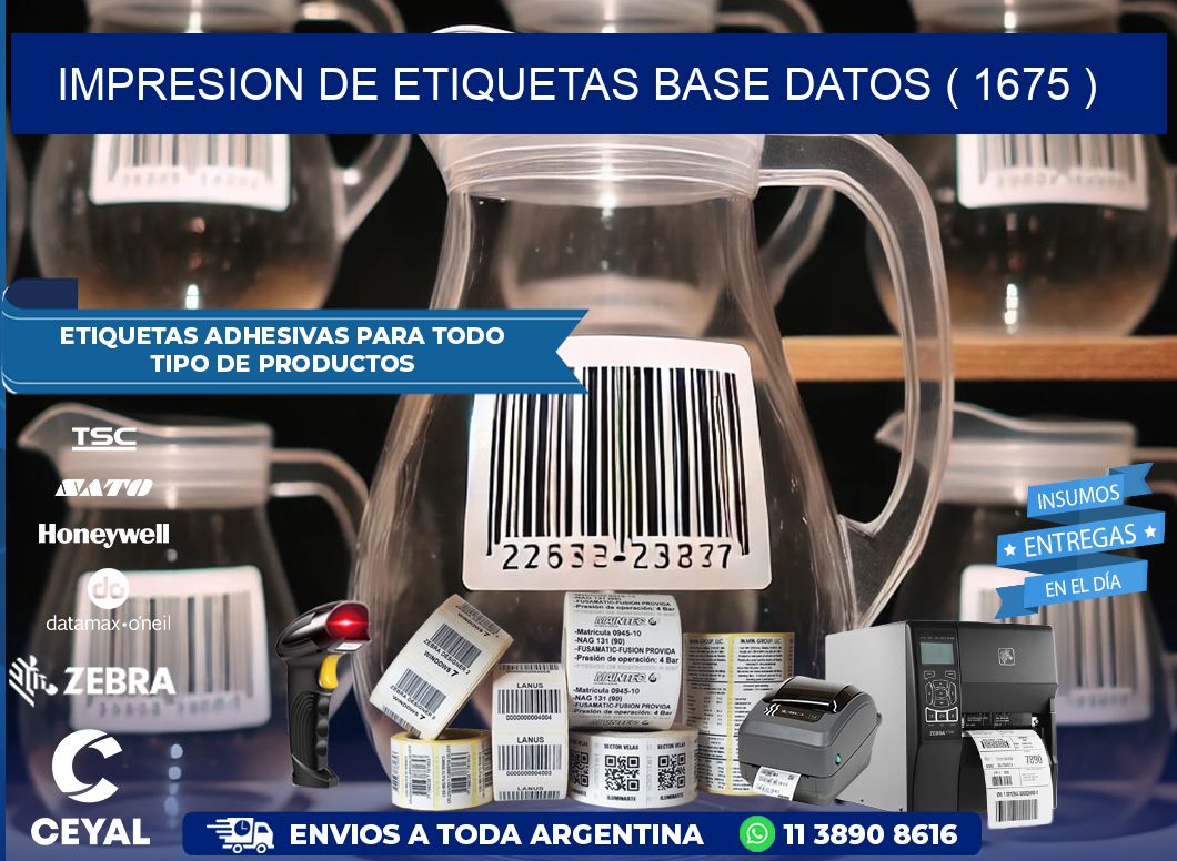 impresion de etiquetas base datos ( 1675 )
