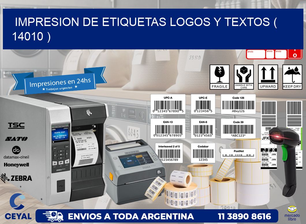 impresion de etiquetas logos y textos ( 14010 )