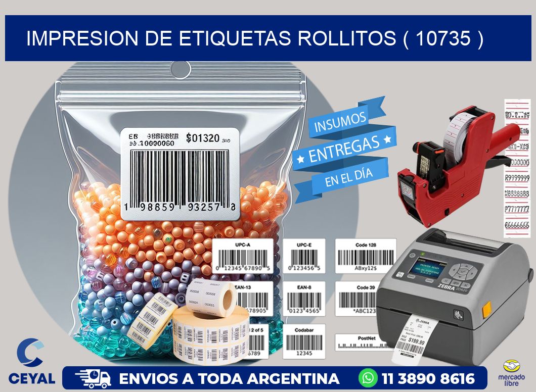 impresion de etiquetas rollitos ( 10735 )