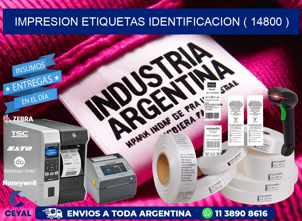 impresion etiquetas identificacion ( 14800 )