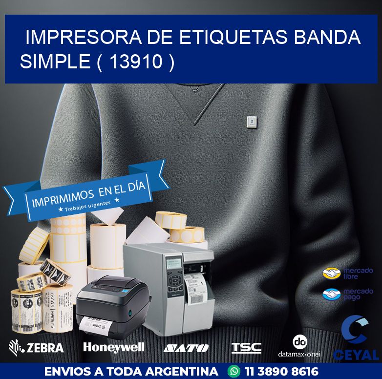 impresora de etiquetas banda simple ( 13910 )