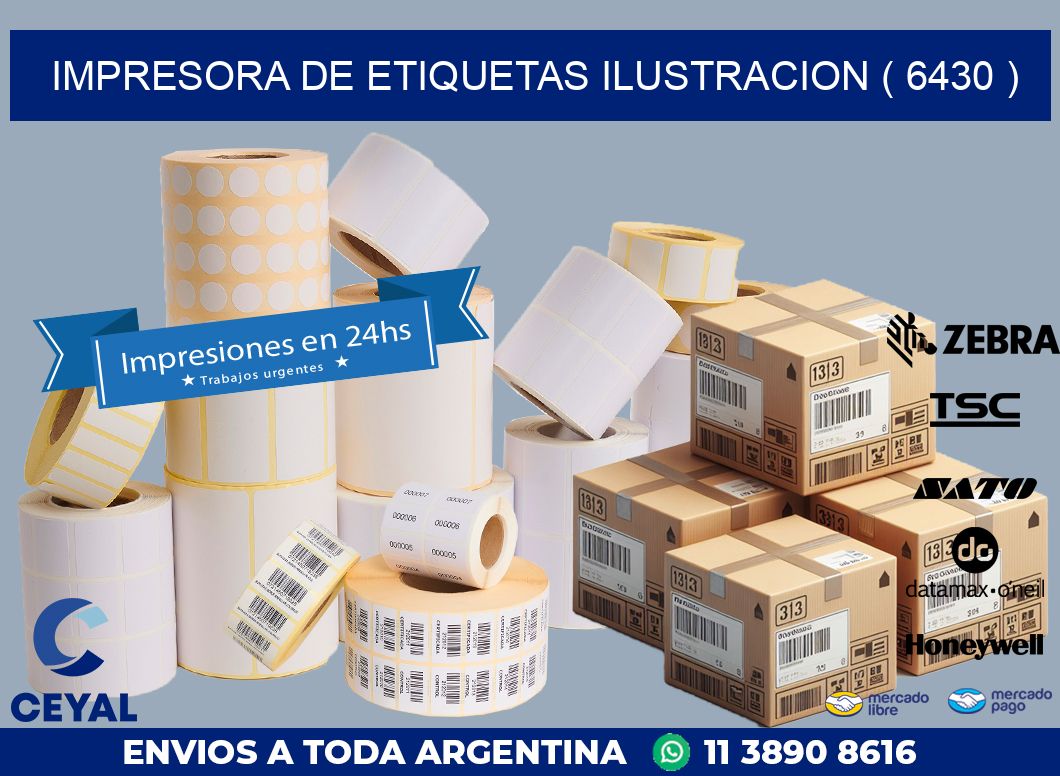impresora de etiquetas ilustracion ( 6430 )