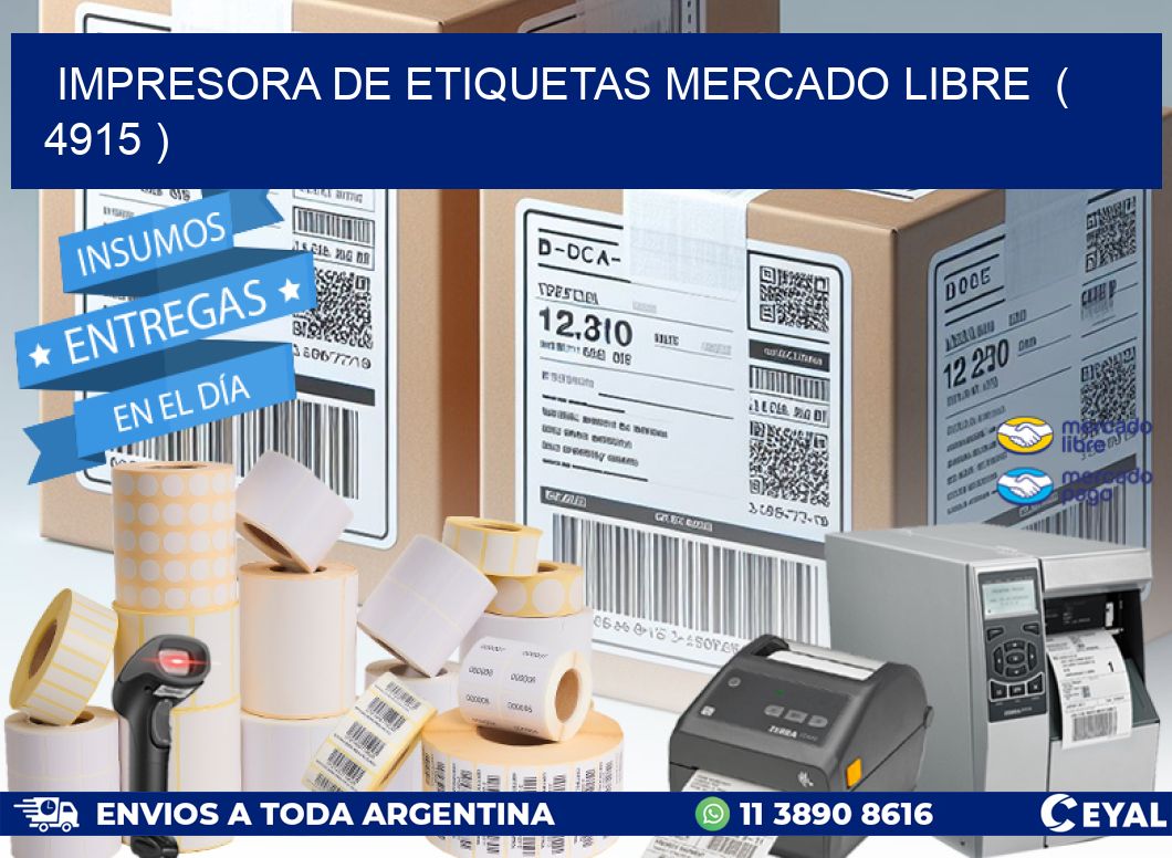 impresora de etiquetas mercado libre  ( 4915 )