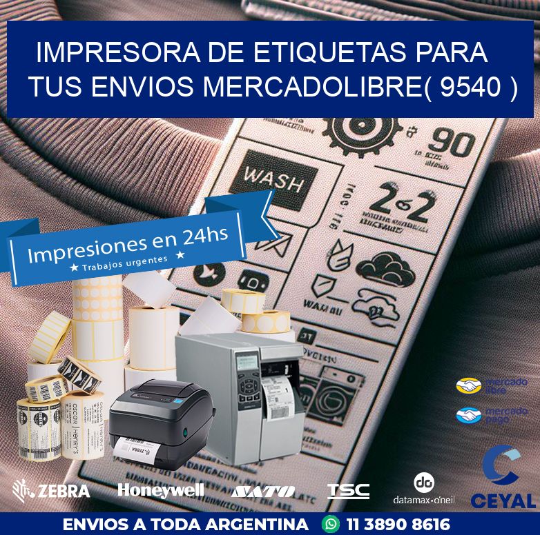 impresora de etiquetas para tus envios mercadolibre( 9540 )