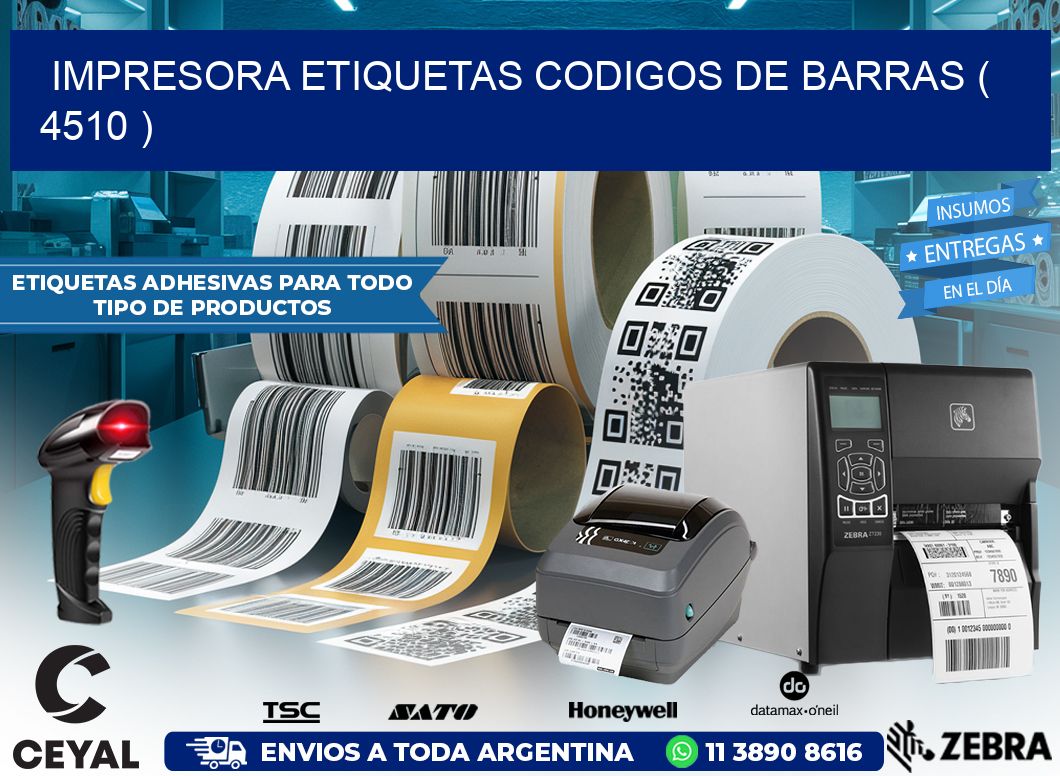 impresora etiquetas codigos de barras ( 4510 )