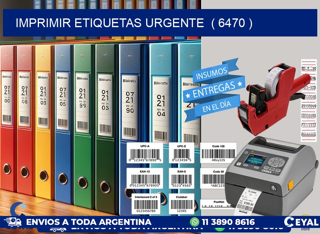 imprimir etiquetas urgente  ( 6470 )