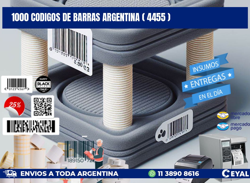 1000 codigos de barras argentina ( 4455 )