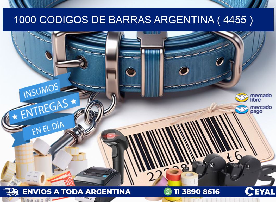 1000 codigos de barras argentina ( 4455 )