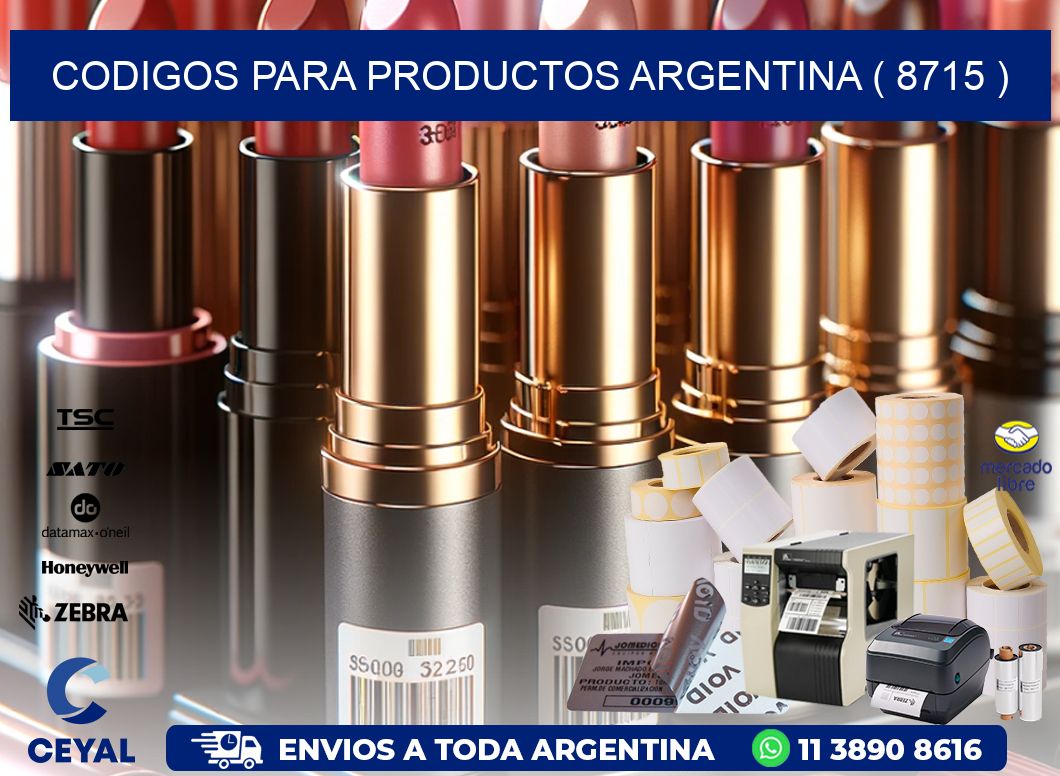 CODIGOS PARA PRODUCTOS ARGENTINA ( 8715 )