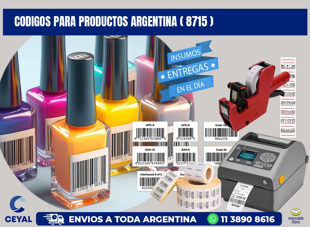 CODIGOS PARA PRODUCTOS ARGENTINA ( 8715 )
