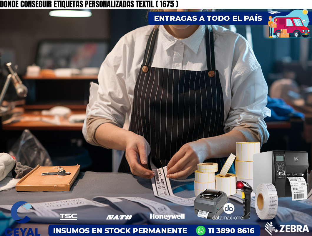 DONDE CONSEGUIR ETIQUETAS PERSONALIZADAS TEXTIL ( 1675 )