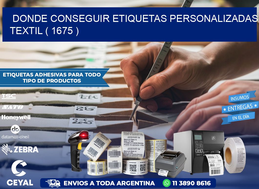 DONDE CONSEGUIR ETIQUETAS PERSONALIZADAS TEXTIL ( 1675 )