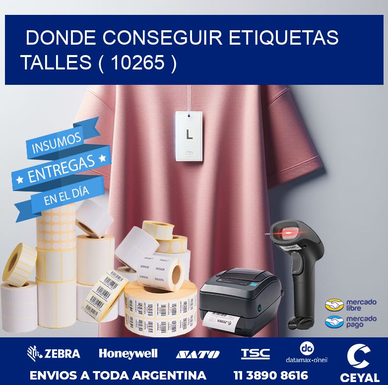DONDE CONSEGUIR ETIQUETAS TALLES ( 10265 )