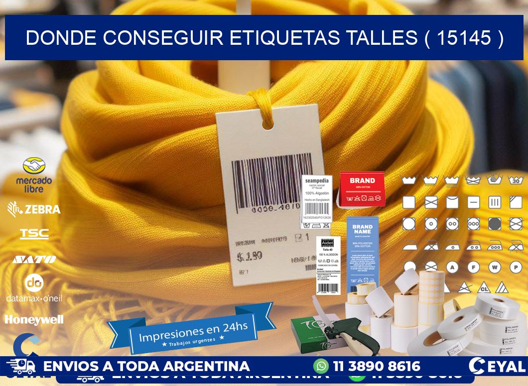 DONDE CONSEGUIR ETIQUETAS TALLES ( 15145 )
