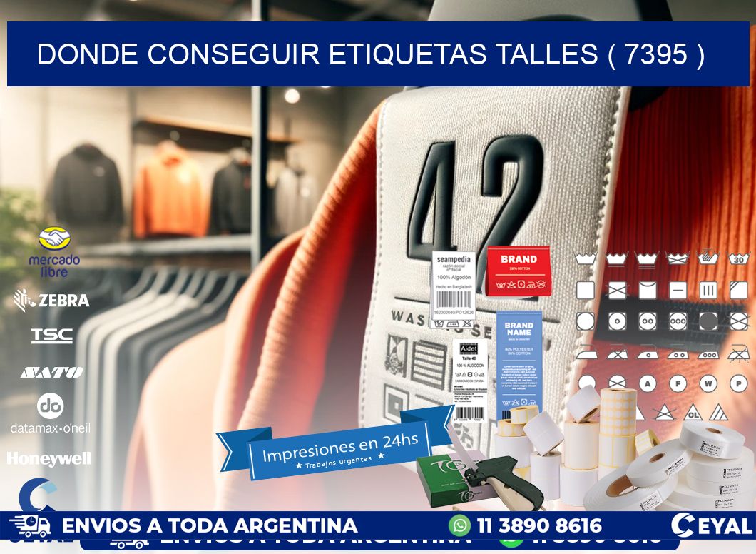 DONDE CONSEGUIR ETIQUETAS TALLES ( 7395 )