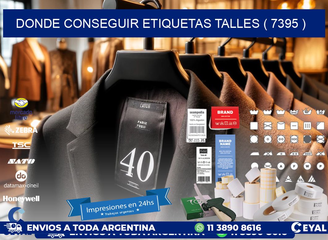 DONDE CONSEGUIR ETIQUETAS TALLES ( 7395 )