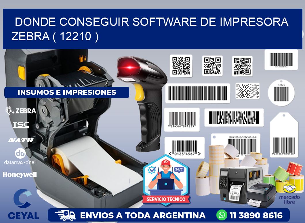 DONDE CONSEGUIR SOFTWARE DE IMPRESORA ZEBRA ( 12210 )