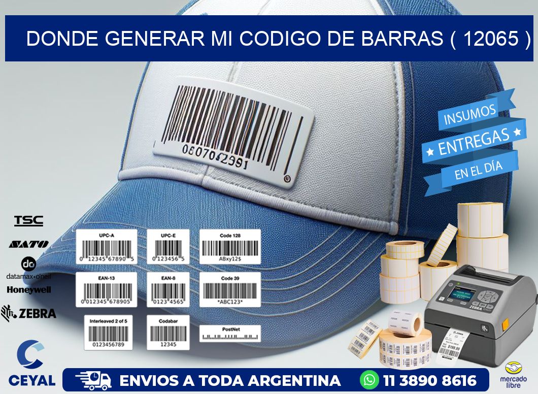 DONDE GENERAR MI CODIGO DE BARRAS ( 12065 )