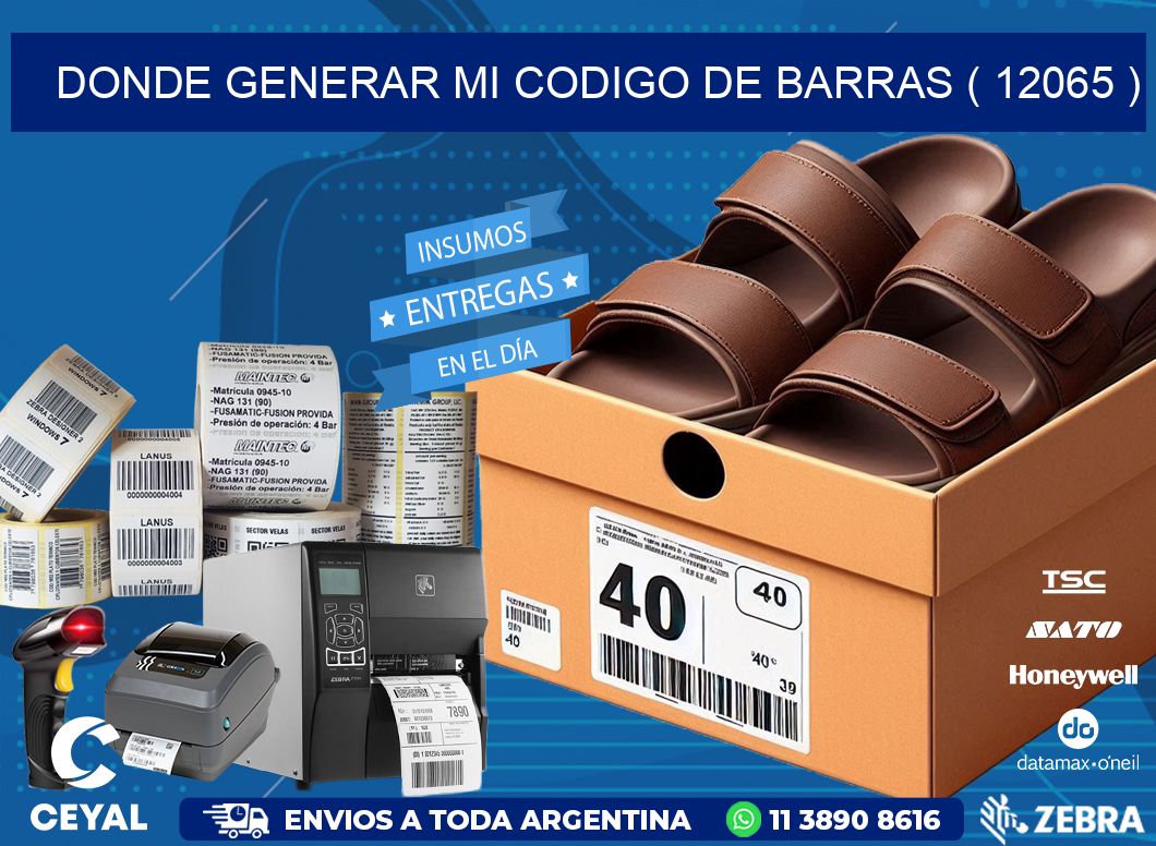 DONDE GENERAR MI CODIGO DE BARRAS ( 12065 )