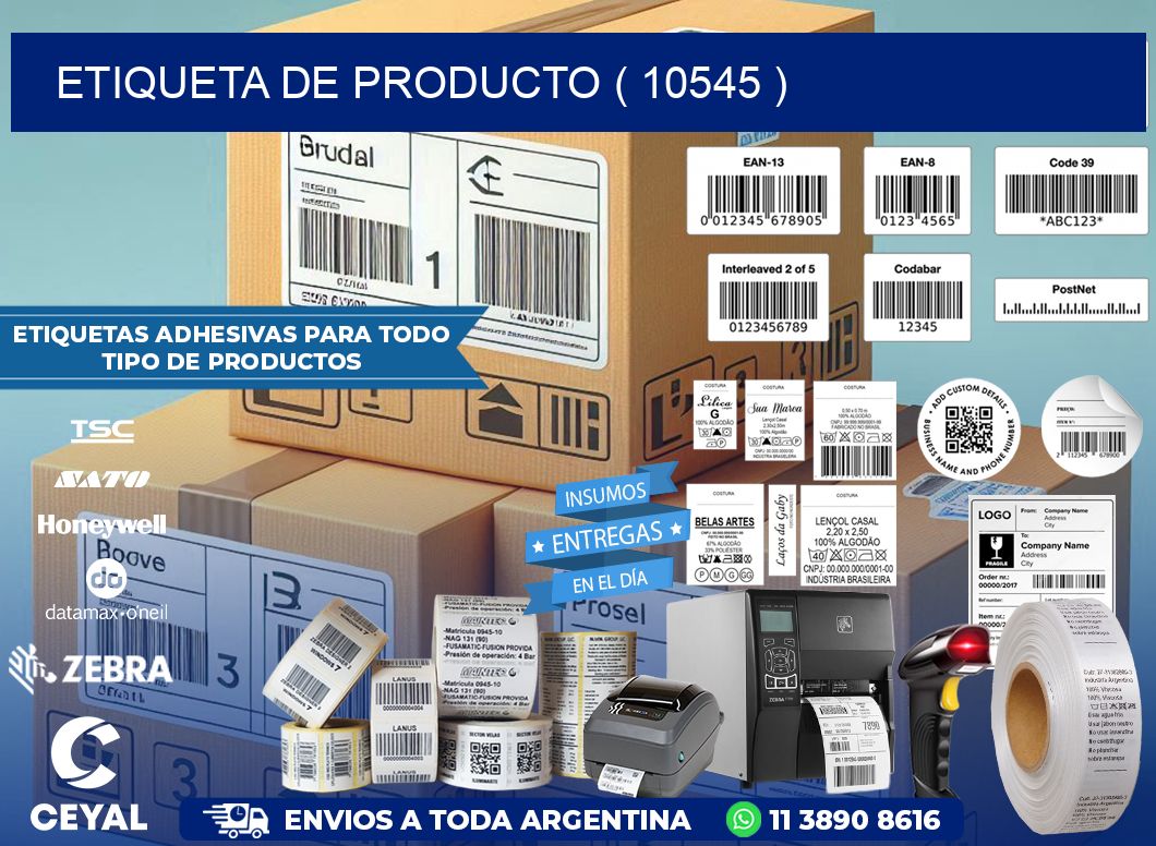 ETIQUETA DE PRODUCTO ( 10545 )
