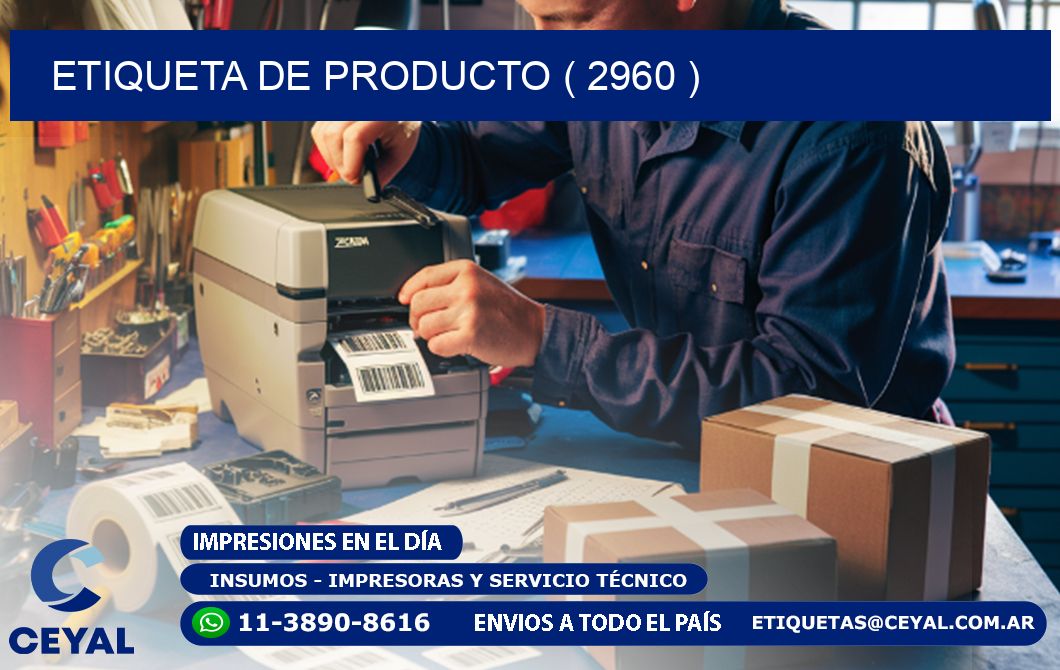 ETIQUETA DE PRODUCTO ( 2960 )