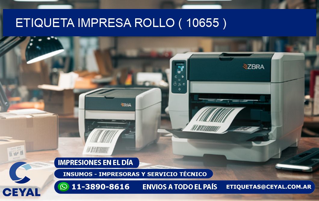 ETIQUETA IMPRESA ROLLO ( 10655 )