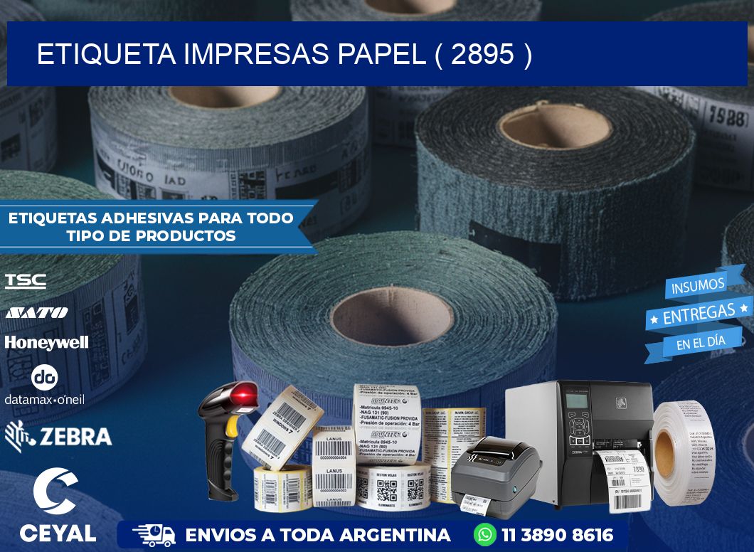 ETIQUETA IMPRESAS PAPEL ( 2895 )