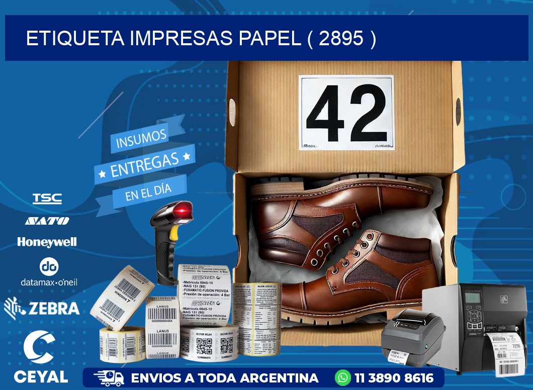 ETIQUETA IMPRESAS PAPEL ( 2895 )