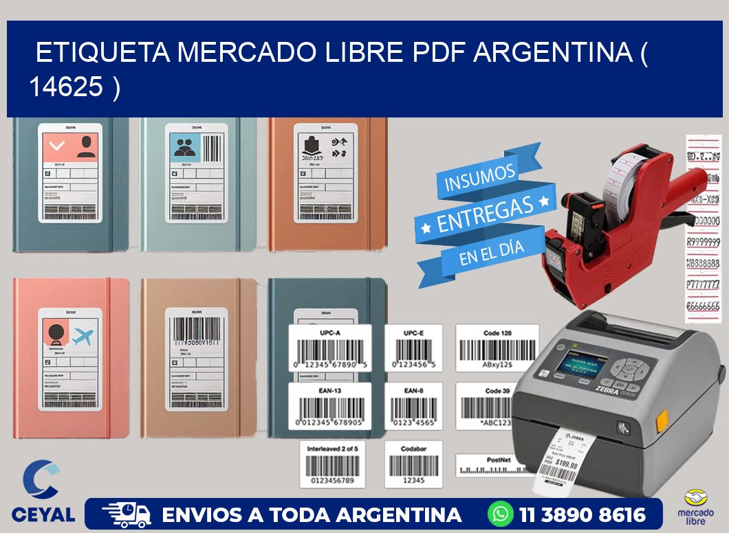 ETIQUETA MERCADO LIBRE PDF ARGENTINA ( 14625 )