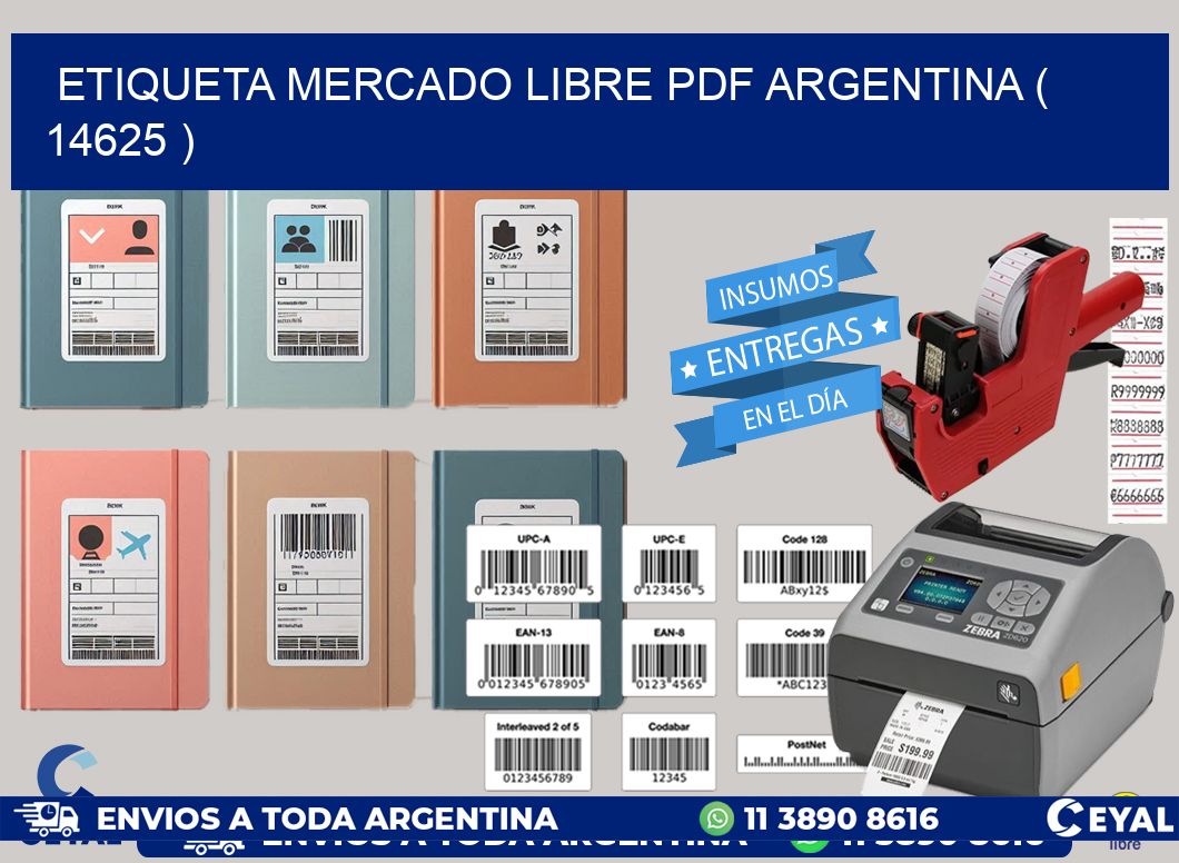 ETIQUETA MERCADO LIBRE PDF ARGENTINA ( 14625 )