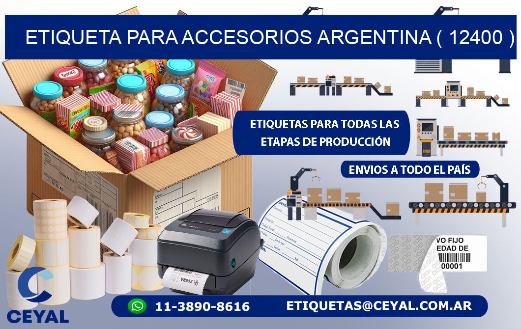 ETIQUETA PARA ACCESORIOS ARGENTINA ( 12400 )