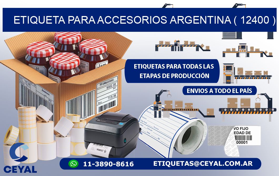 ETIQUETA PARA ACCESORIOS ARGENTINA ( 12400 )