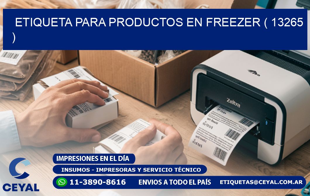 ETIQUETA PARA PRODUCTOS EN FREEZER ( 13265 )