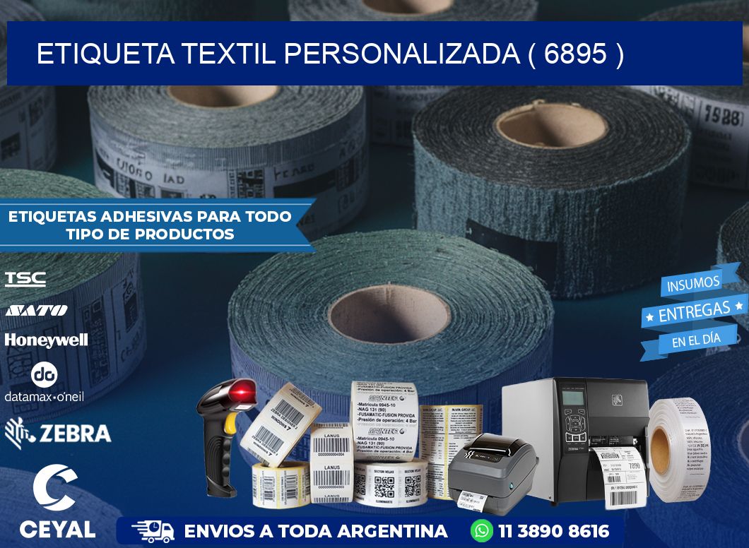 ETIQUETA TEXTIL PERSONALIZADA ( 6895 )