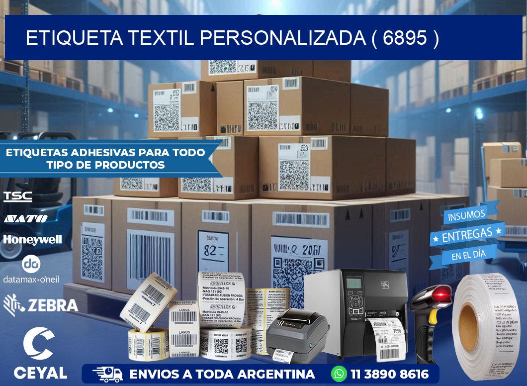 ETIQUETA TEXTIL PERSONALIZADA ( 6895 )