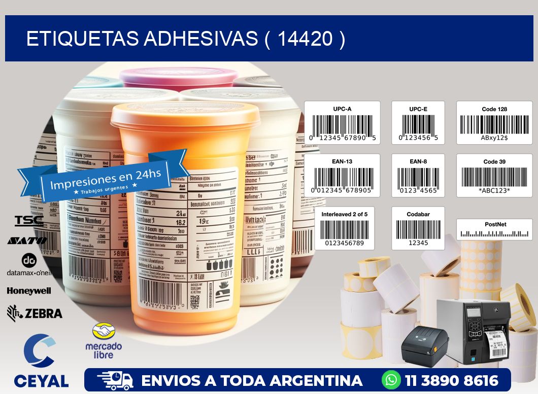 ETIQUETAS ADHESIVAS ( 14420 )