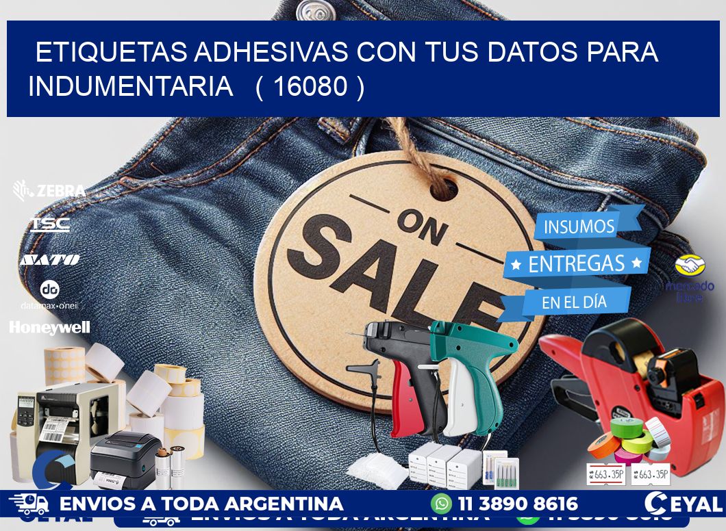 ETIQUETAS ADHESIVAS CON TUS DATOS PARA INDUMENTARIA   ( 16080 )