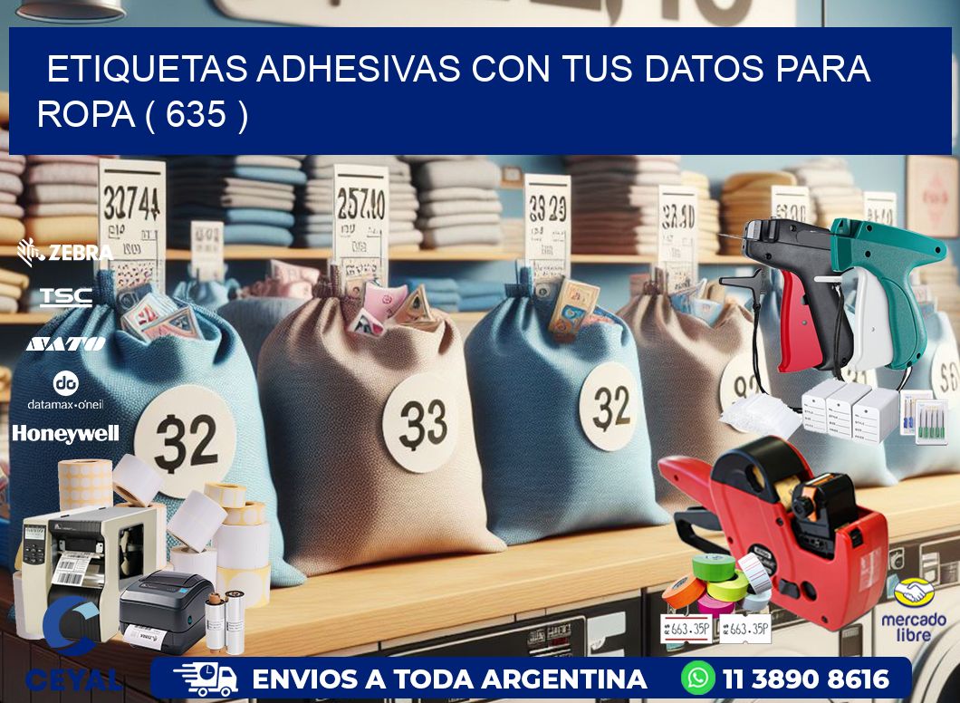 ETIQUETAS ADHESIVAS CON TUS DATOS PARA ROPA ( 635 )