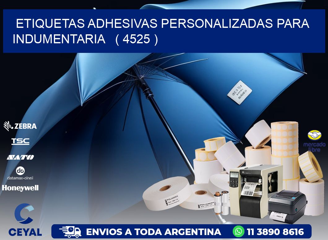 ETIQUETAS ADHESIVAS PERSONALIZADAS PARA INDUMENTARIA   ( 4525 )