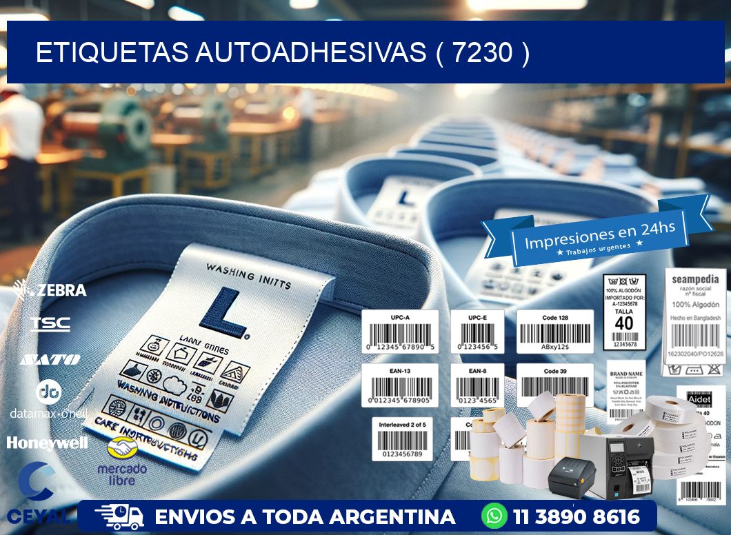 ETIQUETAS AUTOADHESIVAS ( 7230 )