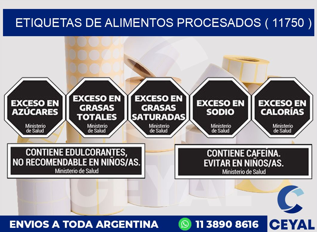 ETIQUETAS DE ALIMENTOS PROCESADOS ( 11750 )