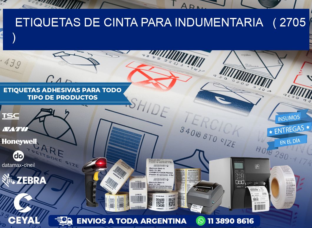 ETIQUETAS DE CINTA PARA INDUMENTARIA   ( 2705 )